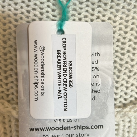 NWT Wooden Ships White sweater - Picture 3 of 4